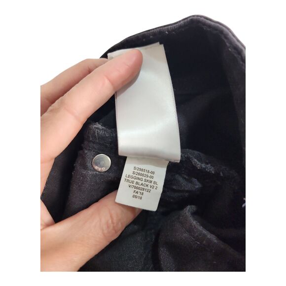 Gap Denim Mid Rise Women’s Leggings/Jeggings Skinny True Black Size 26 Regular - Picture 7 of 10